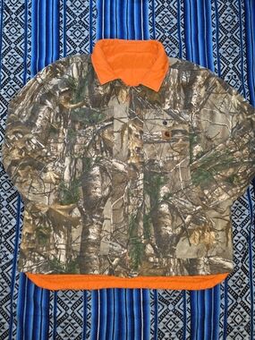 Carhartt Woodsville Reversible Jacket XXL Tall Realtree Camo Hunting